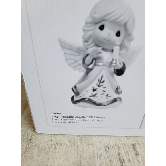 Precious Moments angel holding candle LED music Angels We Have Heard on High - Picture 4 of 7